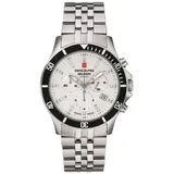 Swiss Alpine Military Quarzuhr Chrono silberfarben