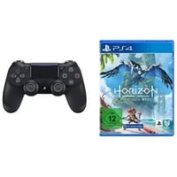 PlayStation 4 - DualShock 4 Wireless Controller, Schwarz + Horizon Forbidden West [PlayStation 4]