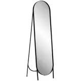 Landscape Standspiegel, Schwarz, Metall, Glas, Holzwerkstoff, oval, 41x160x4 cm, Reach, Bsci, Spiegel, Standspiegel