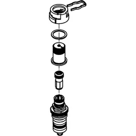 Grohe Thermoelement mit nicht steigender Spindel 1/2 Zoll