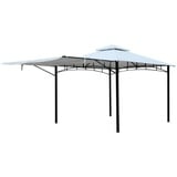 ONDIS24 Grillpavillon Gartenpavillion Grand Valley aus Metall, Maße ca. 3,3 x 3,3 x 2,83m