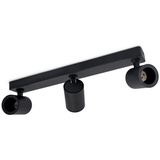 linovum TENJO Deckenlampe Strahler schwarz schwenkbar mit GU10 Fassung - Küchenlampe Deckenleuchte Spot 3 flammig für Decke