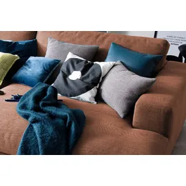 KAWOLA Big Sofa Madeline Stoff cognac