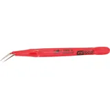 KS Tools 117.1624 Isolierte Pinzette, gebogen, 15,5mm