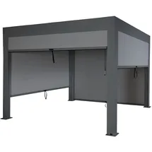 Proregal Pergola 3 x 3 m inkl. 4 Seitenteile Anthrazit