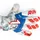 Rinat Torwarthandschuhe Weiß/Red/Blue 9