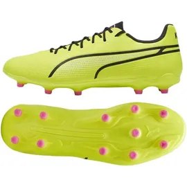 Puma King Pro FG/AG Herren Electric Lime-Puma Black-Poison Pink 42