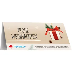mycare.de Gutschein-Karte FROHE WEIHNACHTEN