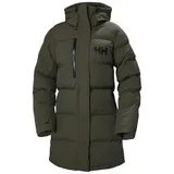 Parka Damen Mantel-Oliv Dunkelgrün-L