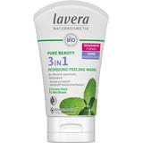 Lavera Pure Beauty 3in1 Reinigung Peeling Maske Reinigungscreme 125 ml