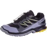 Salomon XA FLYER GORE-TEX Laufschuhe Herren in black-castlerock-powder giallo, Größe 42 - schwarz