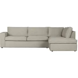 Ecksofa Freddie, Rechts, Creme