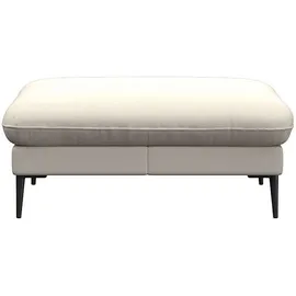 flexlux Pouf Salino Leder 97 x 43 x 76 cm Weiß
