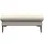 flexlux Pouf Salino Leder 97 x 43 x 76 cm Weiß