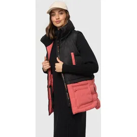 Marikoo Steppweste "Kiraraa", Damen, Gr. S (36), rot (schwarz, rouge), Obermaterial: 100% Polyester. Innenseite: 100% Polyester. Futter: 100% Polyester, Westen Steppweste, mit schönem Steppdesign