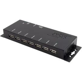 Exsys EX-1177-2S - USB 480 Mb/s Metall Hub, 15 kV ESD