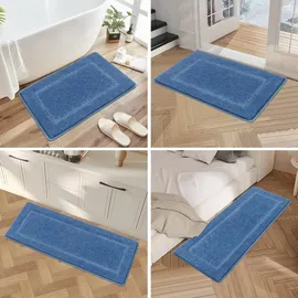 Pauwer Badematten Badteppich Set 3-teilig Mikrofaser Flauschig
