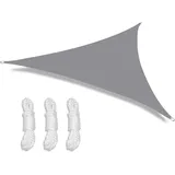 Wasserdichtes Dreieckiges Sonnensegel – Sonnenschirm Für Garten, Terrasse, Pool – Camping-sonnenschirm, Grau, 4 X 4 X 4 M