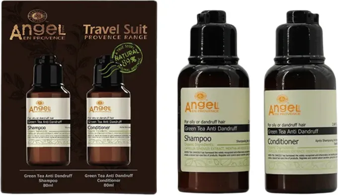 Dancoly Grüner Tee Reise-Set 80ml×2 (Shampoo + Conditioner)