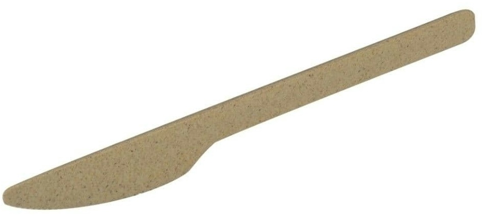 greenbox - Mehrweg-Messer "Häppy Cutlery" 18 cm, natur, 60 St.