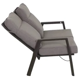 Siena Garden Valencia Loungeset 3-tlg. anthrazit/schwarz