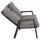 Siena Garden Valencia Loungeset 3-tlg. anthrazit/schwarz