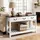 Vevor Konsolentisch 120 x 30 x 80 cm Braun/Weiß