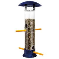 Hobby Vogelfutter-Automat, Futtersäule für Vögel - blau