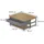 Vicco Vikla Anthrazit Eiche 100 x 40 cm