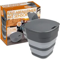TELEWELT Faltbarer Mülleimer [MIT SENSOR] 8,5L – elektrischer Mülleimer – smart