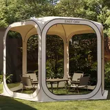 East Oak Zelt Pop Up 4-6 Personen, Cream Beige