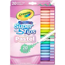 Crayola Pastel Super Tips Filzstifte 20 St. 20 Farben