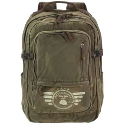 Greenburry Rucksack Canvas 34x46cm "Aviator Harvard" khaki