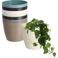 Kadax Blumentopf aus Kunststoff, Pflanztopf, runder Topf, 15 cm,