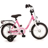 Kinderfahrrad 14 Zoll mit Rücktritt Fahrrad für Kinder Mädchen Kinderrad Pink - Rosa