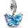 Pandora Blauer Murano-Glas Schmetterling Silber 792698C01