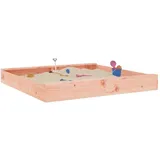vidaXL Sandkasten mit Sitzen Quadratisch Holz braun