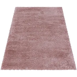 Ayyildiz Fluffy 3500 Hochflorteppich 80 x 150 cm rosa