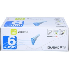 EvivaMed Handelsgesellschaft mbH mylife Clickfine DiamondTip Pen-Nadeln 31G x 6mm