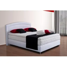 Westfalia Schlafkomfort Boxspringbett, mit Topper: weiß