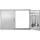 Vevor Grill-Zugangstür, 990 x 660 mm, Doppelte Außenküchentür, Flächenbündig Montierte Edelstahltür, Vertikale Wandtür mit Griffen und Haken, für Grillinsel, Grillstation, Außenschrank