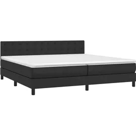 vidaXL Boxspringbett 200 x 200 cm Schwarz
