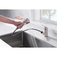 Primaster Küchenarmatur Hamm Granit beige mit Handbrause