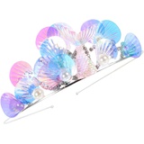 DOITOOL Elegantes Meerjungfrau-stirnband Mit Strass-krone Für Mädchen Haar- -accessoire