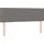 vidaXL Boxspringbett mit Matratze Dunkelgrau 140x200 cm Stoff - Grau