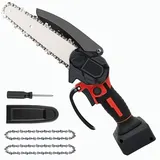 Mini Akku-Astkettensäge 6 Zoll für Einhell Akku, 18V Elektro Akku Kettensäge Handkettensäge für Gartenarbeit, Holzschneiden und Beschneiden (Ohne Akku)