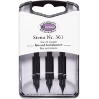 Brause J. Herbin Brause 300361B Packung mit 3 Stenofedern,