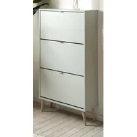 Furn.design Schuhschrank "Aldan" Pastellgrün, Schuhkipper 70x125 cm 3 Klappen