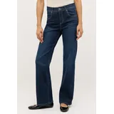 Angels Jeans Lara mit weitem Bein in dunklem Indigo Used-D40 / L32