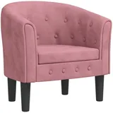 vidaXL Clubsessel Rosa Samt